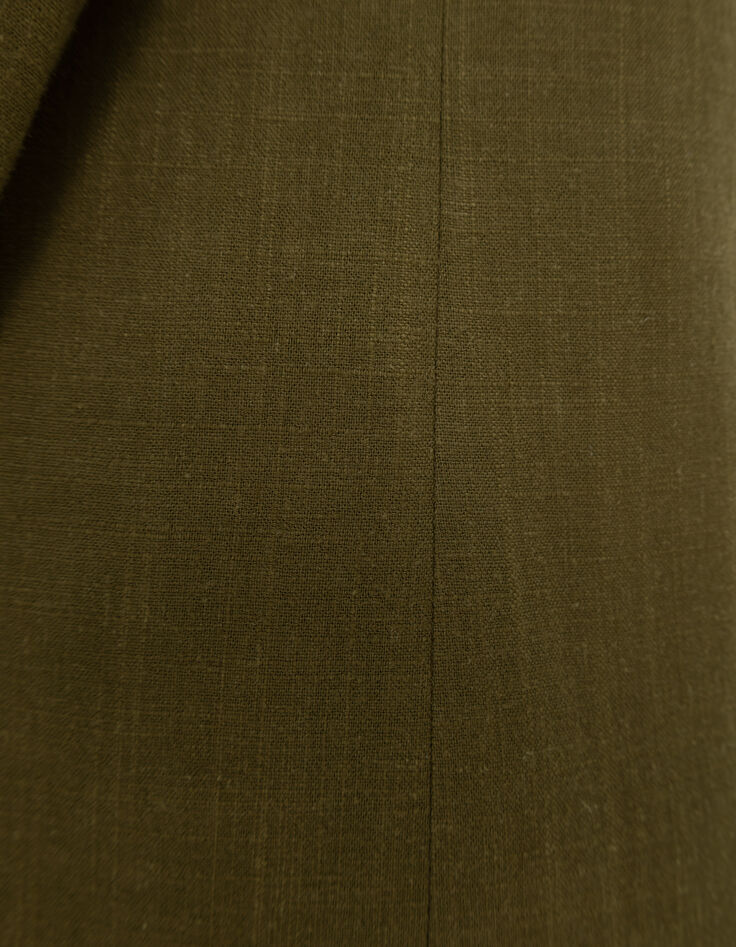 Anzugjacke aus khakifarbenem Leinengemisch I.Code-10