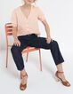 Water pink top met bloemknopen I.Code-1
