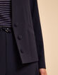 Blazer azul marino capucha felpa extraíble I.Code-4