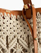 Sac sable forme tote-bag esprit tissage I.Code-4