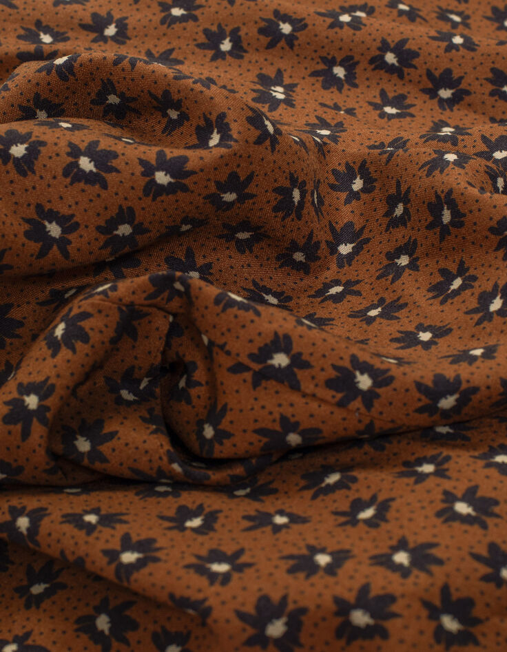 Blusa camel flores negras I.Code-8