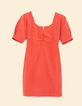 Robe courte rouge décolleté cœur I.Code-7