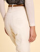 Cremeweiße Boyfit-Jeans I.Code-4