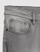Graue POWER STRETCH Ziggy Herren R&ouml;hrenjeans-5