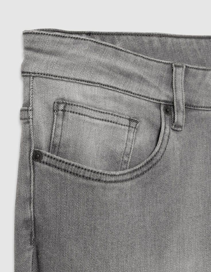Graue POWER STRETCH Ziggy Herren R&ouml;hrenjeans-5