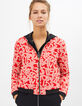 Roze en zwart geometrisch omkeerbaar baseball jack I.Code-4