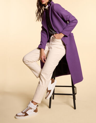 Dark purple lange mantel I.Code