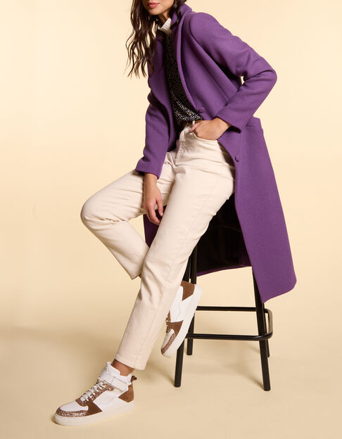 Dark purple lange mantel I.Code