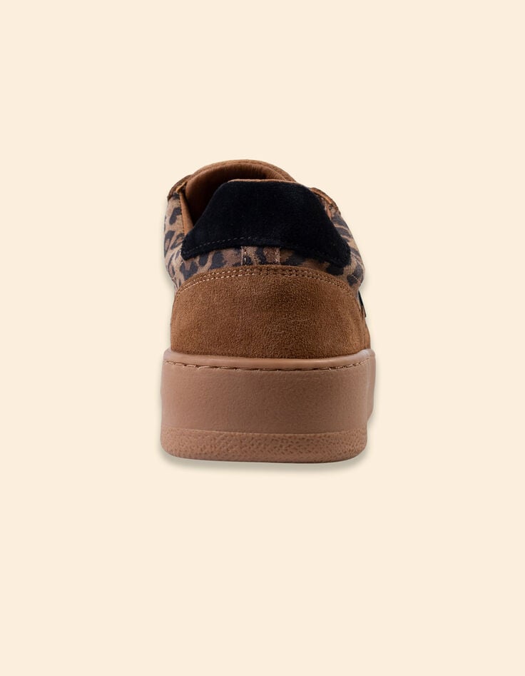 I.Code camel suede trainers with leopard motif-3 I.Code camel suede trainers with leopard motif-3