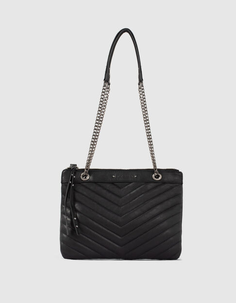 1440 Reporter Tasche Damen gesteppte Leder doppelt - IKKS