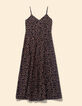 I.Code long leopard print dress with thin straps-1