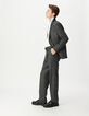 Grijze blazer tweedstijl Heren-2