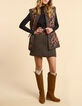 I.Code black short skirt with Boho Indian mix print-6 I.Code black short skirt with Boho Indian mix print-6