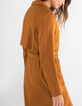 Geelbruine trench met fantasieknopen I.Code-3