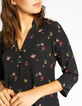 Vestido negro estampado floral I.Code-4