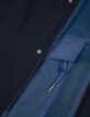 Leichter marineblauer WATERPROOF BREATHABLE Herren-Parka-7