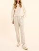 Grey striped tennis suit pants I.Code-7