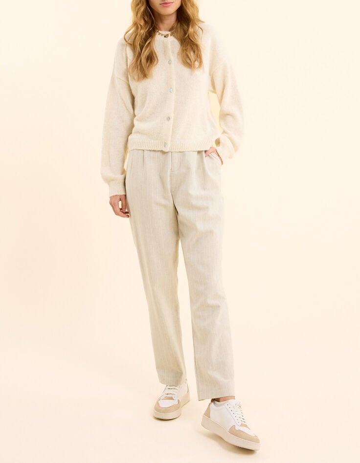 Grey striped tennis suit pants I.Code-7