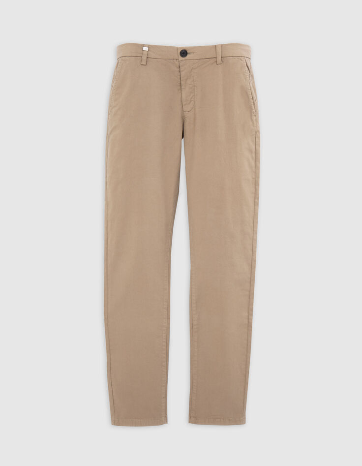 Beige SLIM-Herrenchinohose-6