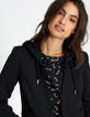 Veste noire à capuche amovible I.Code-2