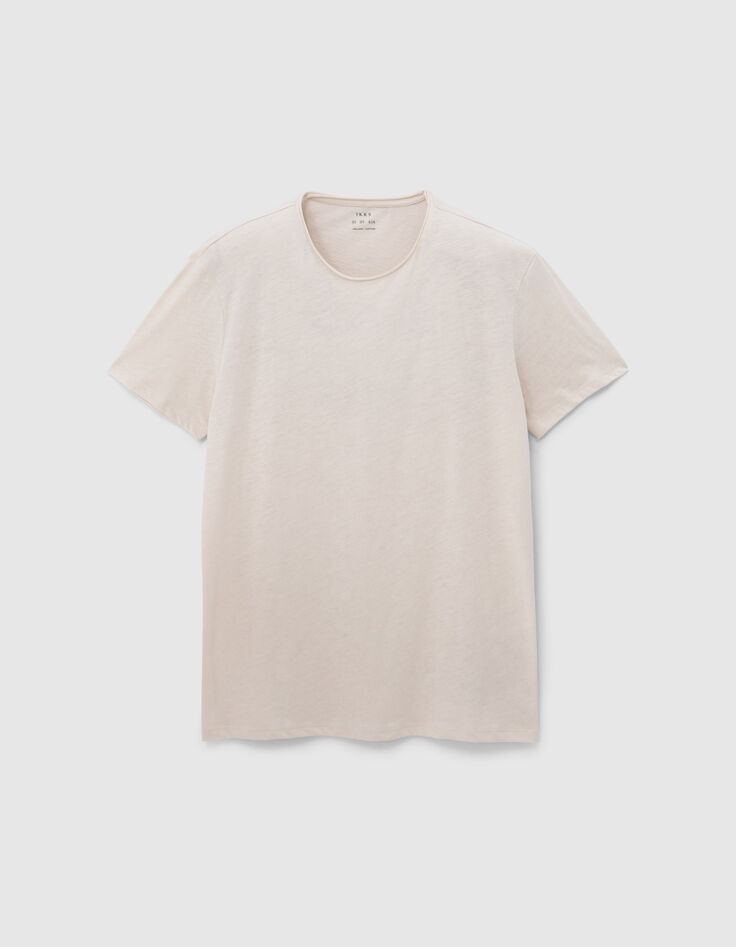 Wei&szlig;es Herren-T-Shirt L&lsquo;Essentiel mit Rundhalsausschnitt-6