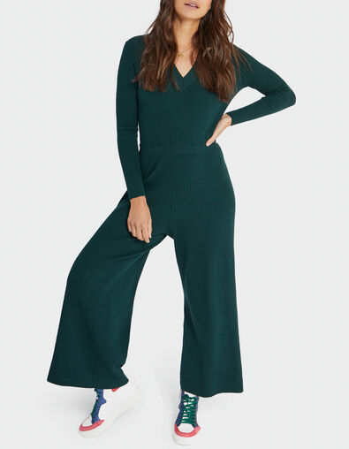 Empire Green Overall aus Rippstrick I.Code