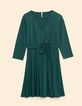 Groene jurk lurex honingraattricot I.Code-8