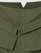 Khaki Shorts mit hoher Taille Damen-8