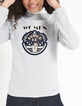 I.Code grey marl flocked sweatshirt with detachable collar-1