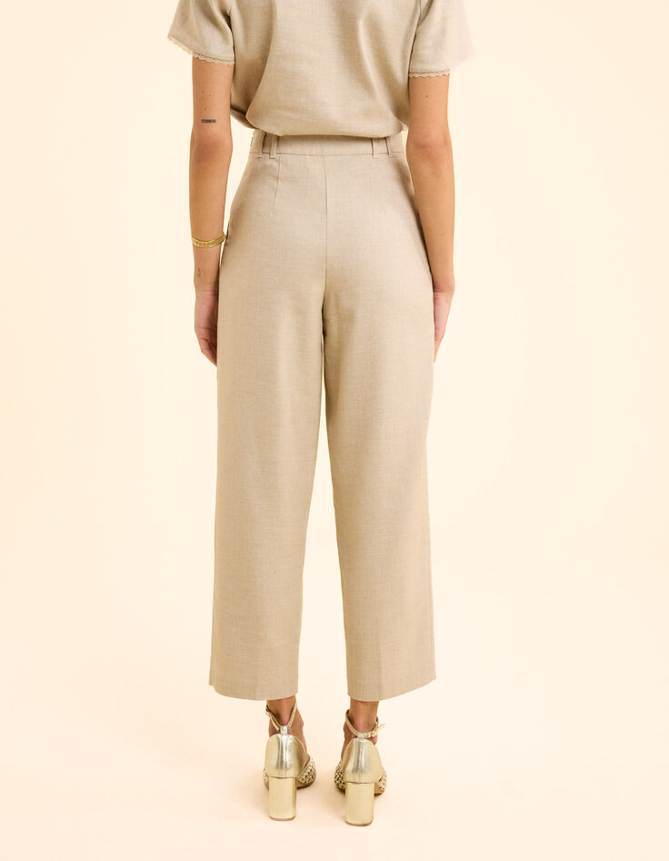 Pantalon de costume beige doré I.Code-4