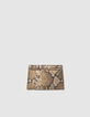 Damen-Kartenetui THE 1. SEASONALS Gold Leder Python-Optik-2