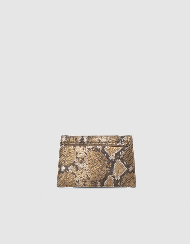 Damen-Kartenetui THE 1. SEASONALS Gold Leder Python-Optik-2