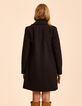 I.Code black coat with detachable facing-4