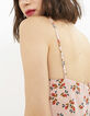 I.Code hibiscus floral and polka dot print long dress-5