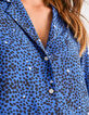Camisa azul eléctrico estampado animal I.Code-3