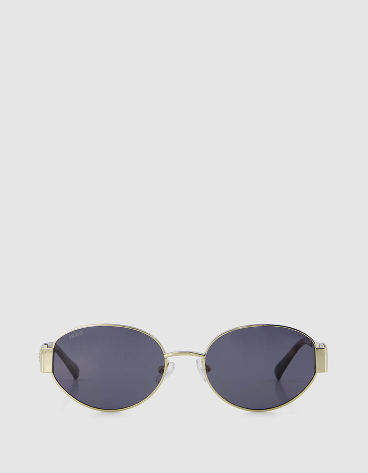 Dean ovale gelbe Metall-Sonnenbrille f&uuml;r Frauen-3