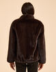 I.Code brown cocooning coat-4