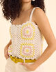 Top écru crochet fines bretelles I.Code-6