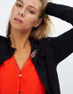Manteau noir en maille I.Code-2