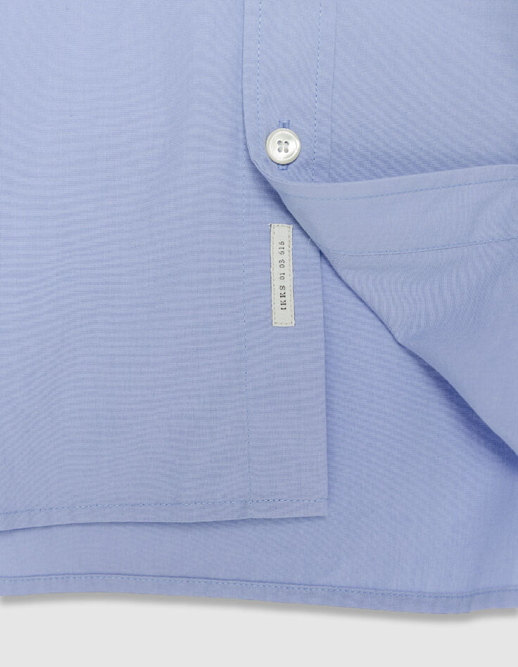Loses Hemd blau Bio-Baumwolle Herren-8