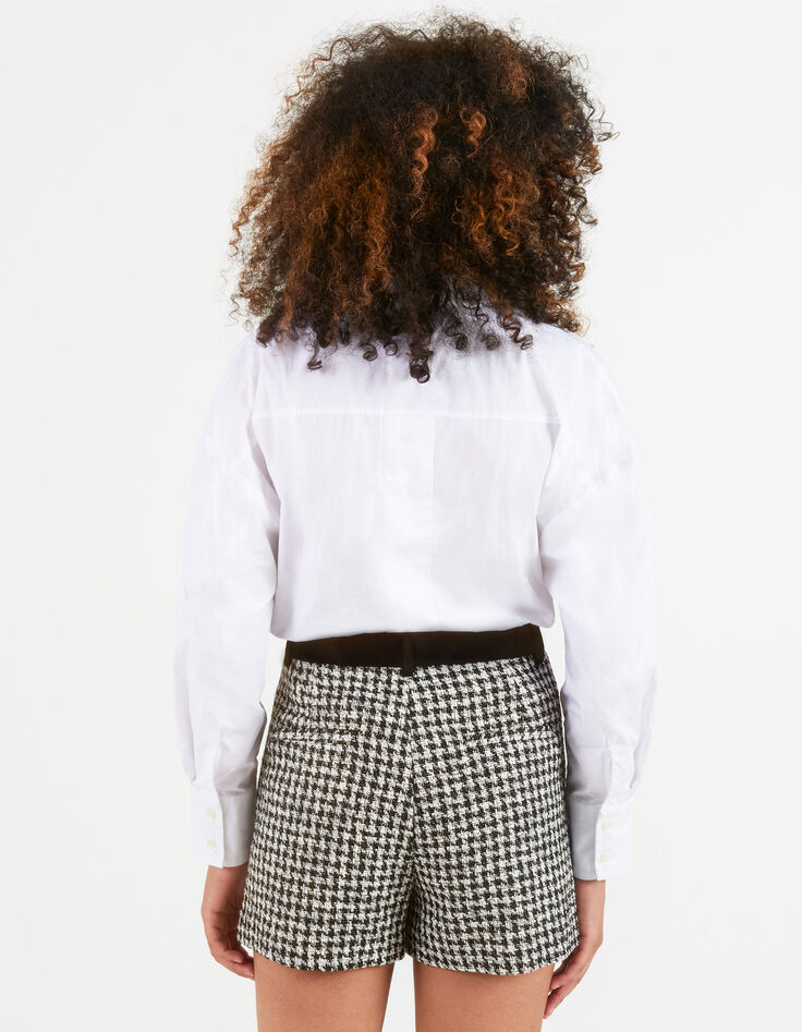 Shorts negros lana pata de gallo I.Code-3