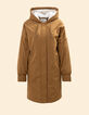I.Code camel nylon fur-lined parka-7