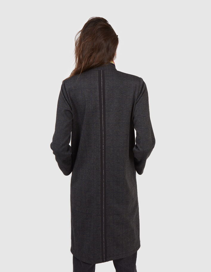 Manteau gris clair à motif carreaux I.Code  - I.CODE
