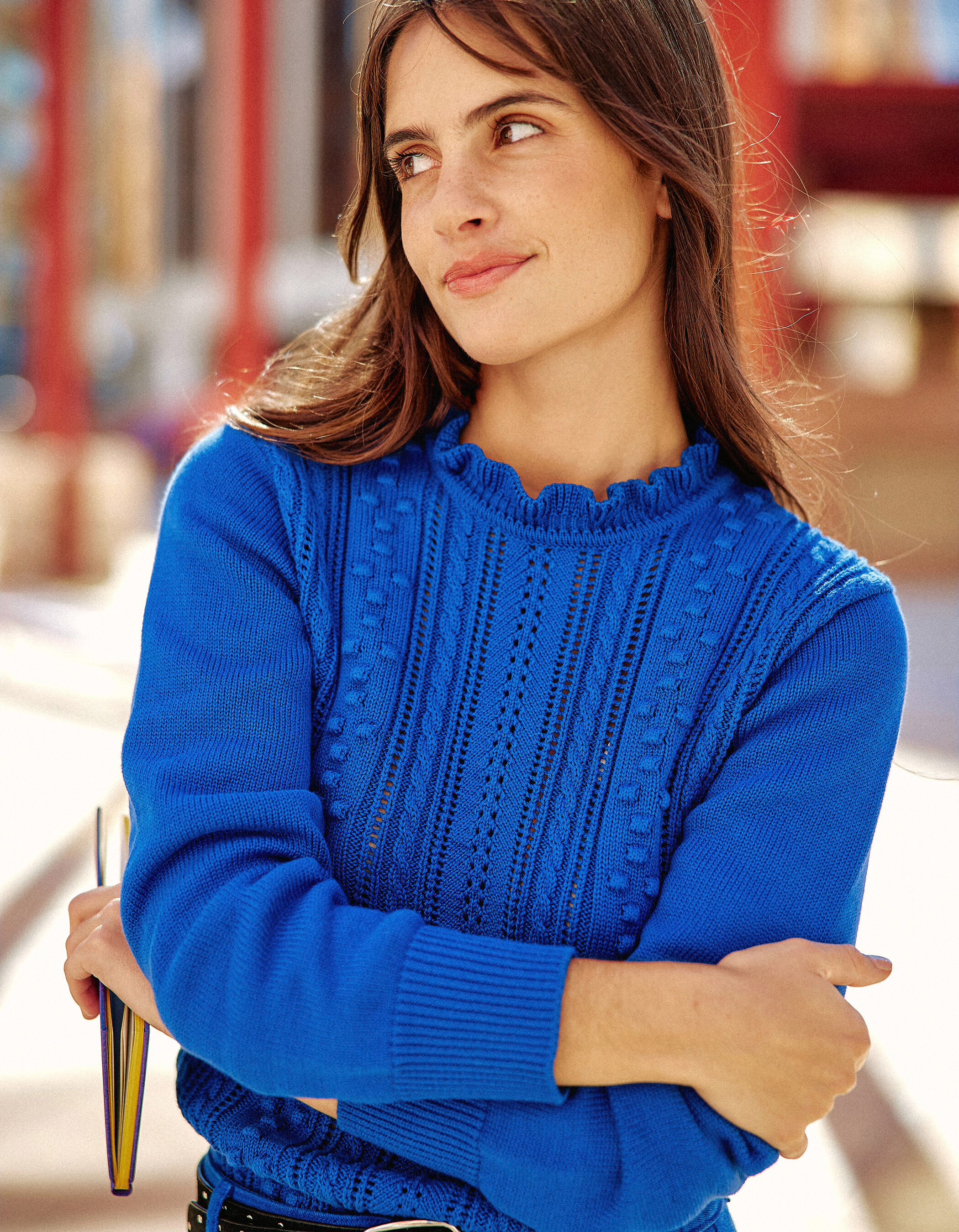 Electric blue sweater shop