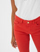 I.Code carnelian red slim jeans-4