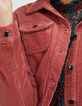 Rosenholzfarbene Cordsamtjacke I.Code-3