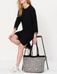 Vestido negro punto mensaje mangas I.Code-4