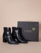 Boots noirs cuir lisse clouté I.Code-6