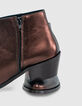 Boots terre brûlée en cuir métallisé I.Code-4