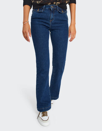 Blauwe flare jeans I.Code